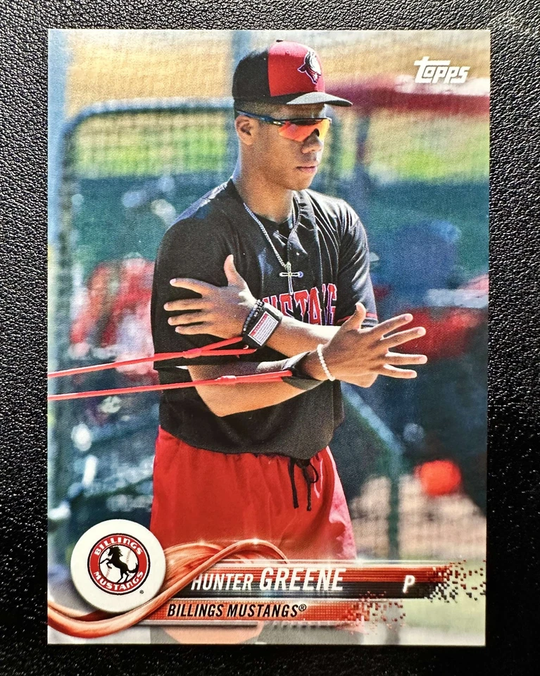 HUNTER GREENE 2018 TOPPS PRO DEBUT IMAGE PHOTO VARIATION SP 25 MUSTANGS REDS - Image 1 of 1
