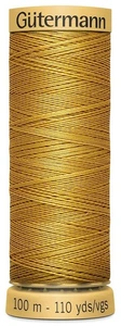 Gutermann 103C-1680 Natural Cotton Thread 110yd-Dark Yellow - Picture 1 of 1