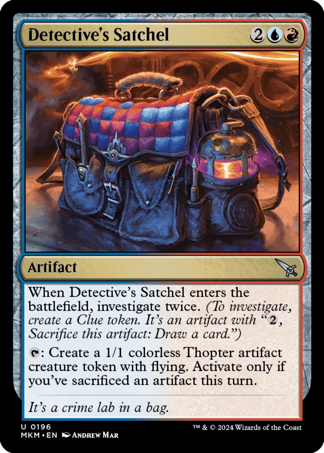 Detective's Satchel - Murders at Karlov Manor #0196 MTG Magic The Gathering - Image 1 of 1