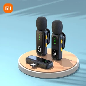 Wireless Lavalier Lapel Microphone Portable Noise Reduction Recording Type-C - Picture 1 of 10