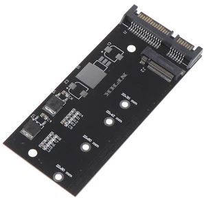 M2 SATA Adapter Card B+M key M.2 NGFF SSD into 2.5in SATA (6Gbps) interface - Afbeelding 1 van 6