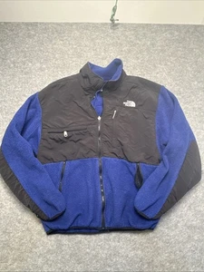 Vintage The North Face Denali Fleece Jacket Women Size Large Royal Blue Black - Picture 1 of 9