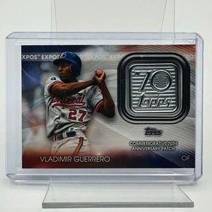 2021 Topps 70th Anniversary Manufactured Logo Patches #70LP-VG Vladimir Guerrero - Picture 1 of 3