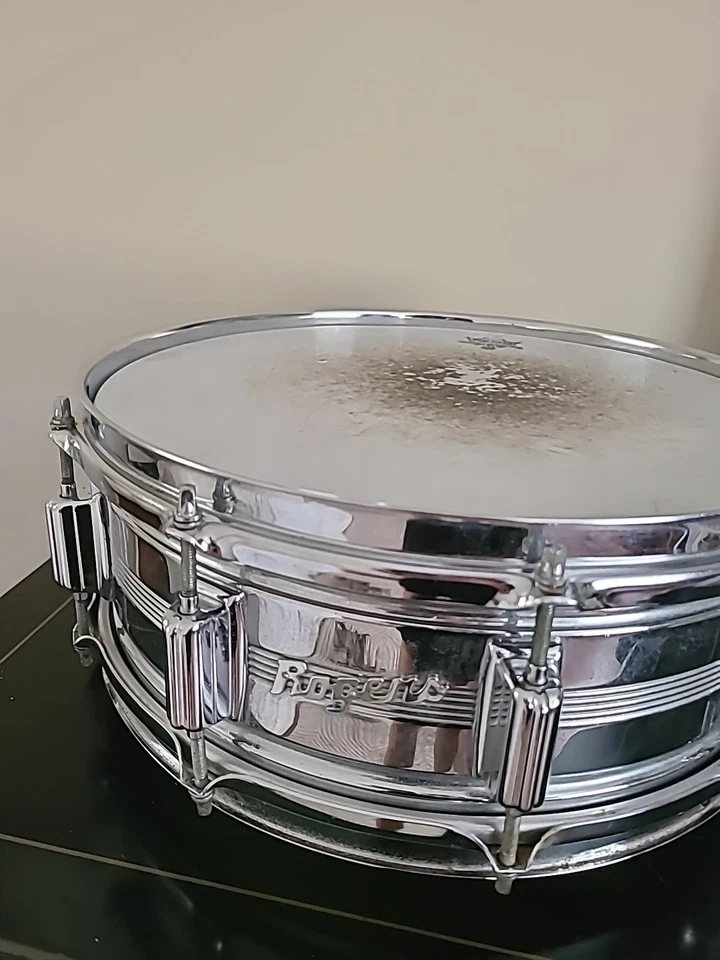 Caja de latón Rogers Dyna Sonic Cob 14x5 años 70 EE. UU. De colección, construida a medida  Foto 1 de 4