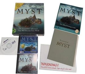 MYST by Broderbund for PC/CD ROM 1996 Big Box Complete Guide Journal Hints - Picture 1 of 10