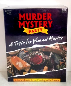 Murder Mystery Party A Taste For Wine And Murder 2016 Brand New Fast Shipping - Picture 1 of 11