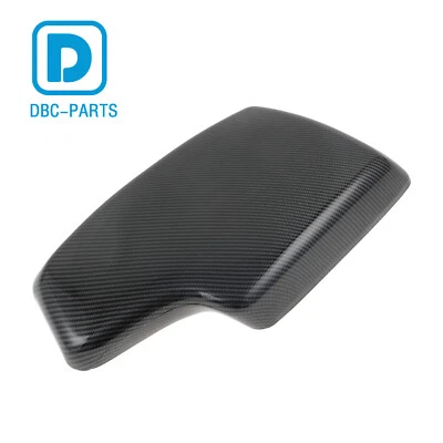 Reposabrazos central interior estilo fibra de carbono caja panel de ajuste apto para BMW 320i 13-18 Foto 1 de 4