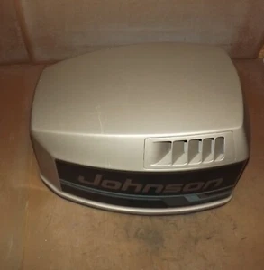 NOS Johnson 115HP V4 Motor Cover Cowl Hood PN 0437830 (green) - Picture 1 of 7