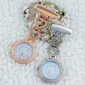 Crystal Stylish Nurse Watch Brooch Tunic Fob Watch Doctor Medical Best Gift - Picture 1 of 5