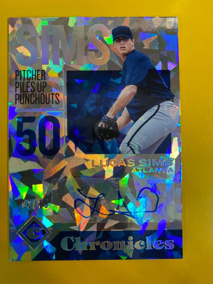 D56826  2018 Panini Chronicles Autographs Holo Silver #CALS Lucas Sims #02/25 - Image 1 of 1