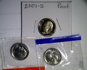 2001 pds Roosevelt moneda de diez centavos sin usar como nuevo violonchelo y prueba - Imagen 1 de 2