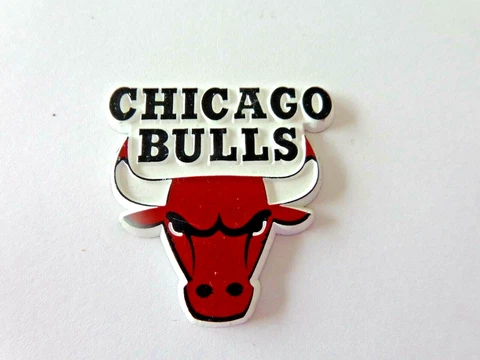 Vintage NBA Chicago Bulls Fridge Magnet Standing Board Old School Logo Free Ship Cover