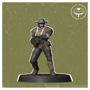 Patrol Cowboy A | Bear Force | Vermillion | D&D Wargaming 3D Printed Mini - Bild 1 von 1