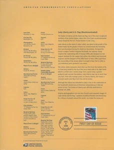 #0528 Non-denominated First Class Lady Liberty and U.S.Flag  Souvenir Page - Picture 1 of 3