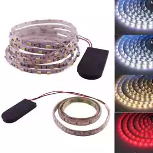 DC 5V Battery Powered LED Strip 3528 60Leds/m TV BackLight Flexible 0.5m 1m 2m - Picture 1 of 14
