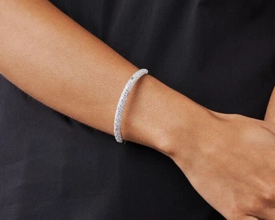 Michael Kors MKC1494AN040 Stingray Bangle .925 Sterling Silver Bracelet - NEW - Image 1 of 4