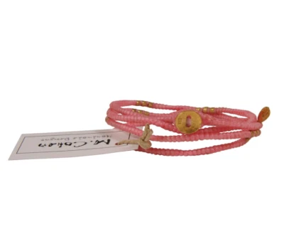 Collar envolvente convertible con cordón de cuentas M Cohen de oro rosa .925 Foto 1 de 4