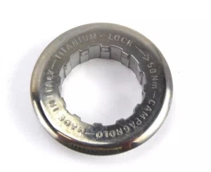 Campagnolo Cassette Lockring 11t Record 10 speed TITANIUM NOS Silver Lock Ring - Picture 1 of 2