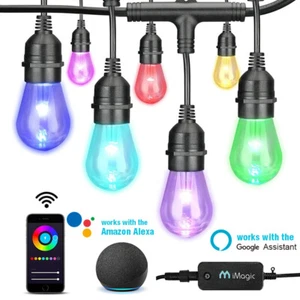 iMagic Outdoor String Light Compatible Alexa/Google Assistant App Control 2.4GHz - Picture 1 of 12