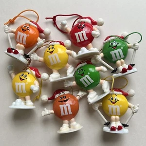 Konvolut 8 Vintage M&M Ornamente 80er 90er Mars Inc. Einige sichtbare Kleber / SIEHE FOTOS - Bild 1 von 18