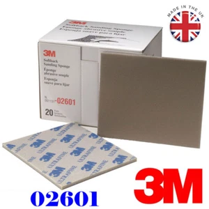 3M Sandpaper 2601 Ultra Fine Softback Sanding Sponge Paper Box Grade 800#-1000# - Picture 1 of 30