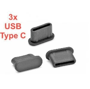 3x SILIKONOWY OGRANICZNIK PRZECIWPYŁOWY USB TYPE-C do Oppo Reno14 - Zdjęcie 1 z 1