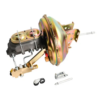 For 1964-72 GM A F X Body 11" Zinc Power Brake Booster Master Cylinder Disc Drum - Image 1 of 4