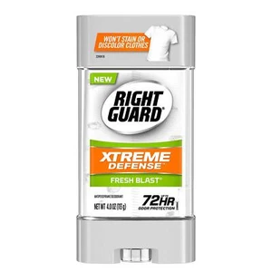 Right Guard Xtreme Defense Fresh Blast Antiperspirant Gel Pack of 6 4 Oz - Picture 1 of 8