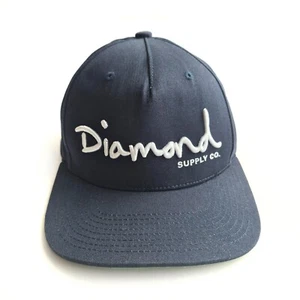 Diamond Supply Co Cap Snap Back Navy Blue Script - Bild 1 von 4