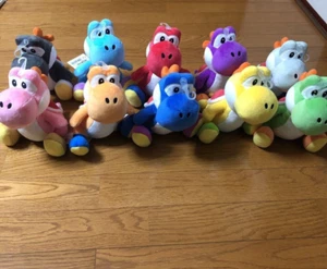 Super Mario All Star Collection Yoshi Plush Doll All Species Set Stuffed Toy - Picture 1 of 1