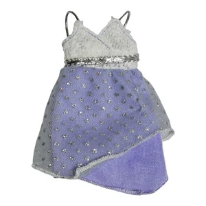 Muñeca Barbie Mi Escena Moda Fiebre Capas Púrpura Blanco Vestido Brillante  - Imagen 1 de 5