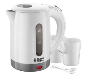 Russell Hobbs Compact Electric Travel Kettle, with Cups and Spoons - 23840 - Picture 1 of 10