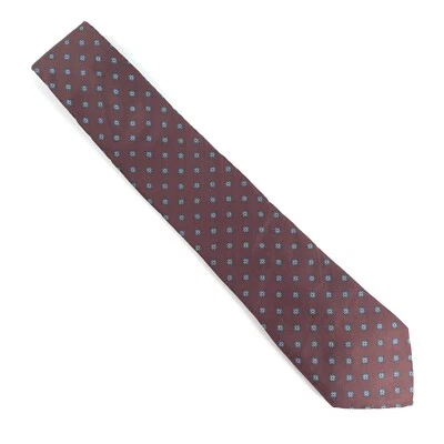 Corbata Damon Hombre Toda Seda Puntada Sin Corbata Color Marrón Talla 57x3 - Nueva Sin Etiquetas - EE. UU. Foto 1 de 4