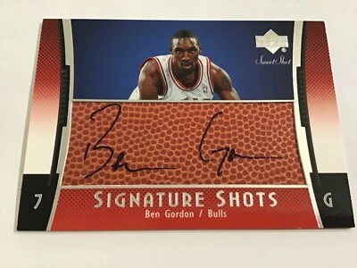 2004-05 Ben Gordon Upper Deck Signature Shots #SS-BG Rookie - Image 1 of 2