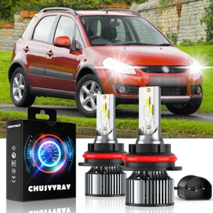 For Suzuki SX4 2007-2013 9007/9004 6500K LED Headlight High/Low Beam Bulbs 2pcs - Picture 1 of 14