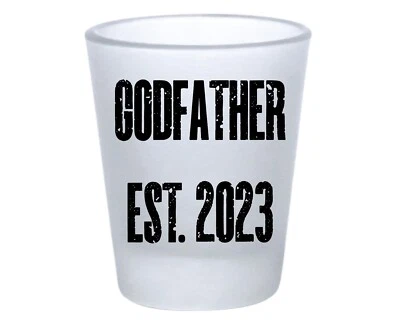 Vaso de chupito de padrino personalizado ideas de regalos vajilla retro año de nacimiento Foto 1 de 4