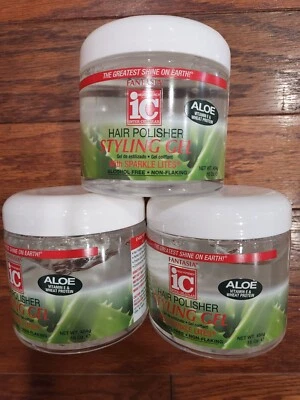 3 IC FANTASIA PULIDOR DE CABELLO GEL DE PEINADO CON ALOE VITAMINA E Y PROTEÍNA DE TRIGO 16 O Foto 1 de 2