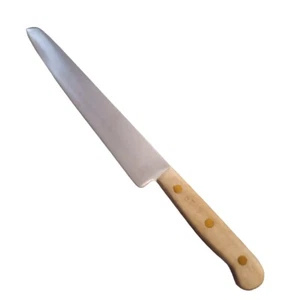 Chicago Cutlery Stainless Steel 9" Blade Walnut Wood Handle Vtg Knife BT43 USA - Picture 1 of 5