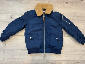 H&M Boys Bomber Jacket With Detachable Fleece Collar Size 4-6 - Picture 1 of 8