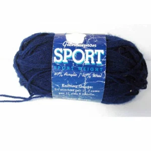 1 matassa Glencannon blu navy 80% acrilico 20% misto lana lavaggio in lavatrice peso sportivo - Foto 1 di 3