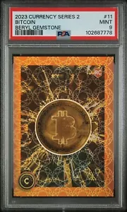 2023 Cardsmiths Currency Bitcoin Beryl Gemstone Refractor PSA 9 Mint #11 66/149 - Picture 1 of 2