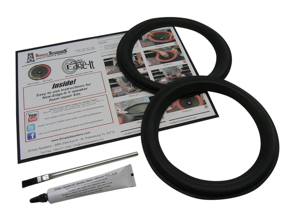 Boston Acoustics 8" HD-8, HD8, HD-9, HD9, Woofer Altavoz Espuma Kit FSK-828 Foto 1 de 4