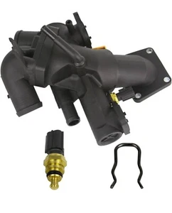 Engine Coolant Thermostat Housing &Sensor for 06-10 Jaguar S-Type XJ8 XF 4.2L NA - Foto 1 di 7