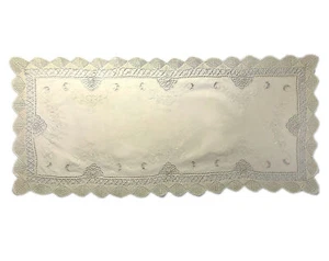 Vintage Cluny Lace Table Runner Traditional Dining Tableware Tablecloth Cover - Picture 1 of 3