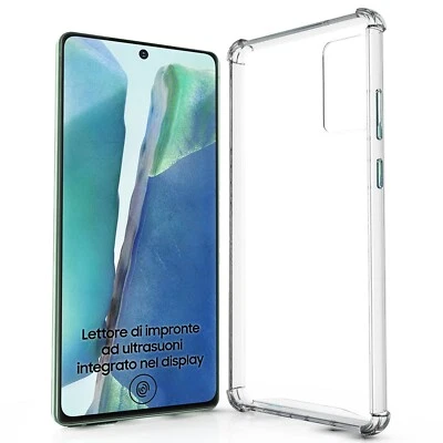 COVER ANGOLI RINFORZATI ANTISHOCK per Samsung Galaxy Note 20 Trasparente - Immagine 1 di 4