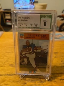 1966 Philadelphia Gale Sayers Rookie Card CSG 8 - Picture 1 of 6