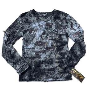 CAMISA ROCKERA SANTUARIO GÓTICO ZOMBIE URBANO DECAÍDO PUNK EMO GÓTICO APOCALÍPTICA  - Imagen 1 de 4