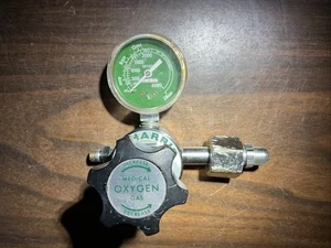 Regulador de presión de oxígeno Harris Medical 1-2898 2000 PSI kPa 28000 calibre único - Imagen 1 de 13