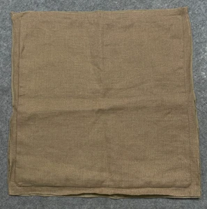 Pottery Barn Linen Pillow Cover Tan Beige Burlap Coastal Minimalist 20x20 - Picture 1 of 9