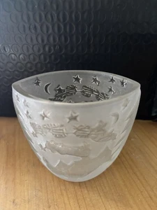 Festlicher Poinsetta Votivkerzenhalter  - Bild 1 von 4